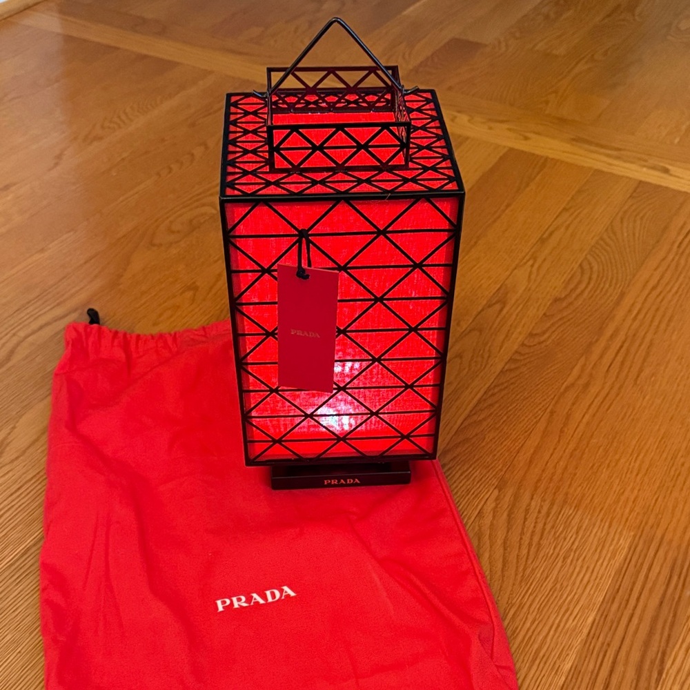 Prada Red Geometric Lantern